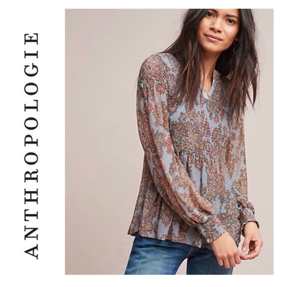 Anthropologie Tops - ANTHROPOLOGIE | Akemi + Kin Smocked Adria Peasant